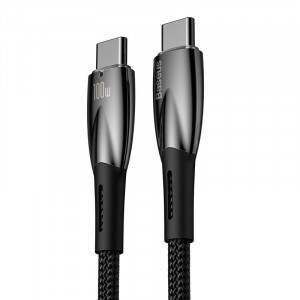 Cablu incarcare rapid USB-C la USB-C Baseus Glimmer Series 100W