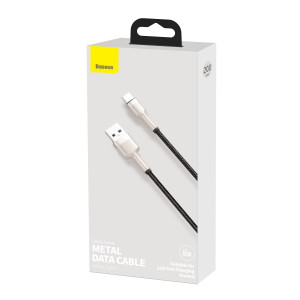 Cablu de date rapid USB la USB-C Baseus Cafule, 66W, 2m (negru) CAKF000201 - Img 8