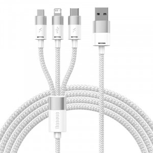 Cablu incarcare USB 3in1 Seria Baseus StarSpeed