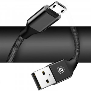 Cablu de date USB la Micro USB Baseus Yiven 150cm 2A - Negru CAMYW-B01 - Img 5