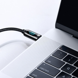 Cablu Incarcare Rapid USB-C la USB-C Baseus Display 100W 1m