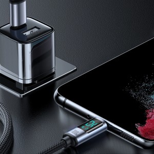 Cablu Incarcare Rapida USB-C 100W 1.2 m Display LED Joyroom S-CC100A16 (Negru)