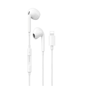 Casti Iphone cu Fir In Ear Dudao X14PROL-W1 Conector Lightning 1.2m (Alb)