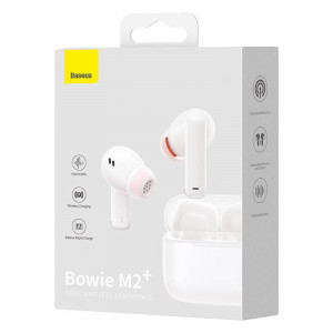Casti wireless Baseus Bowie M2+ TWS, ANC bluetooth 5.2, noise canceling (alb) NGTW190002 - Img 5