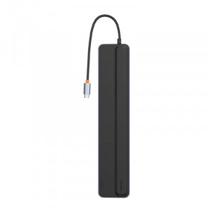Hub 12in1 Baseus EliteJoy Gen2 seria USB-C pana la 2xHDMI+ 3xUSB 3.0+ PD+ DP+ SD/TF+ RJ45+Tip-C+ 3.5mm (gri inchis) WKSX030213 - Img 2