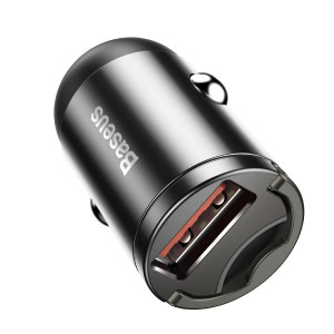 Incarcator Auto Baseus Tiny Star Mini Incarcare Rapida Port USB 30W Gri VCHX-A0G