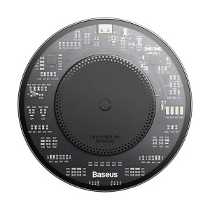 Incarcator Wireless Inductie Qi Baseus Simple 2, 15W Cu Cablu USB-C la USB-C (negru) CCJJ050001