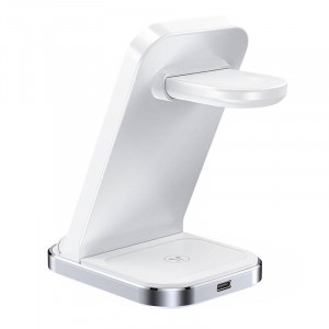 Incarcator Wireless Inductiv Cu Suport 3in1 Qi Acefast E15 15W (alb)