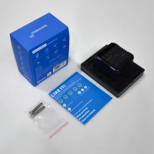 Intrerupator Smart de Perete Wi-Fi 3 Canale Sonoff M5-3C-80 (Negru)
