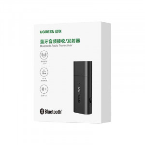 Modulator Bluetooth Receptor/Adaptor Audio UGREEN CM523 USB-A la mufa 3.5 mm (negru)