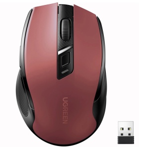 Mouse Wireless UGREEN MU006 2.4 GHz Bluetooth 800-4000DPI (Rosu) 25752