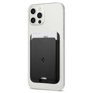 Portofel Wallet Magnetic Smartphone Spigen VALENTINUS MagSafe (Negru)