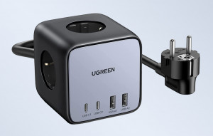 Prelungitor electric incarcator retea 2x USB-A, 2x USB-C si 3x AC UGREEN Cube CD268