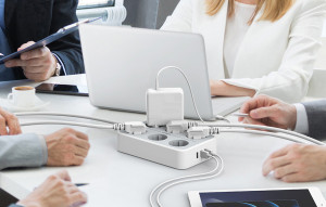 Prelungitor electric multiplu 3600W, 6x AC, 3x USB TESSAN