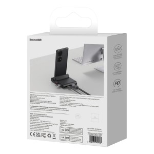 Statie Andocare Hub USB-C Pentru Smartphone Baseus Pro Mate, PD, 100 W (negru) 