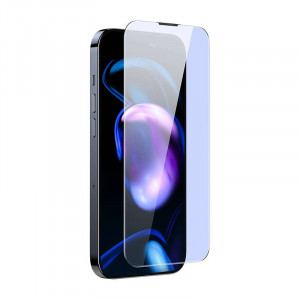 Sticla securizata Baseus Crystal Anti-albastru si rezistenta la praf 0.3 mm pentru iPhone 14 Pro Max (2 buc) SGBL120302 - Img 6