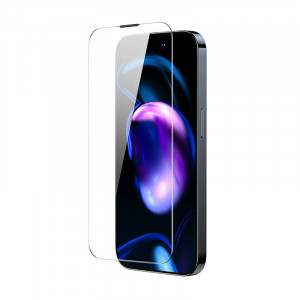 Sticla securizata Baseus Crystal rezistenta la praf 0.3 mm pentru iPhone 14 Pro Max (2 buc) SGBL110302 - Img 1