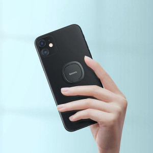 Suport inel Baseus Invisible Ring pentru smartphone-uri (gri inchis)