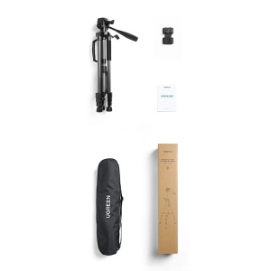 Trepied Profesional Ugreen LP661 Pentru Smartphone si Camera 88.8 - 175cm (Negru/Gri)