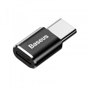 Adaptor Micro USB la USB-C Baseus (Negru) CAMOTG-01