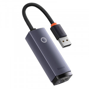 Adaptor Retea Baseus Lite Series USB la RJ45, 100 Mbps (gri) WKQX000013