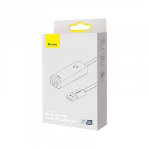 Adaptor Retea Baseus Lite Series USB la RJ45, 100 Mbps (gri) WKQX000013