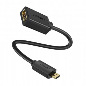 Adaptor Video Micro HDMI la HDMI UGREEN 20134, 20cm (negru)