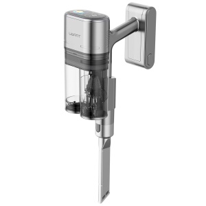 Aspirator Vertical Wireless cu Statie UWANT V100, Putere Aspirare 200AW 50kPa Max 0.45L (Gri)