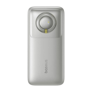 Baterie Externa Powerbank Baseus Free2Pull 20000mAh 65W, Port USB-C, Cablu USB-C Retractabil (Gri)