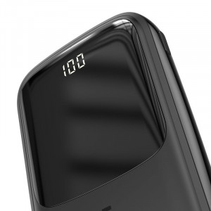 Baterie externa PowerBank BASEUS Q 3A afisaj digital 10000mAh, IP, USB, USB-C, 15W cu cablu tip C (negru) PPQD-A01 - Img 3