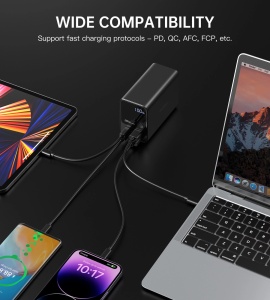 Baterie Externa Powerbank Choetech B635BK 27000mAh Max 222.5W 2x USB-A 2x USB-C (Negru)