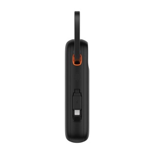 Baterie Externa Powerbank Mini Baseus QPow 2, 20000mAh 30W, 2 x Cablu USB-C (Negru)