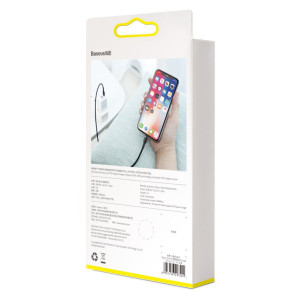 Cablu de date Baseus Cafule Tip-C la IP PD 18W 1m Gri+Negru CATLKLF-G1 - Img 10