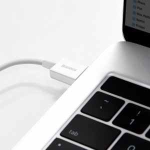 Cablu de date Baseus Superior Series USB la Lightning, 2.4A, 1 m (alb) CALYS-A02 - Img 11