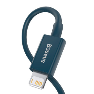 Cablu de date Baseus Superior Series USB la Lightning 2.4A 1m (albastru) CALYS-A03 - Img 7