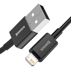 Cablu de date Baseus Superior Series USB la Lightning 2.4A 1m (negru) CALYS-A01 - Img 5