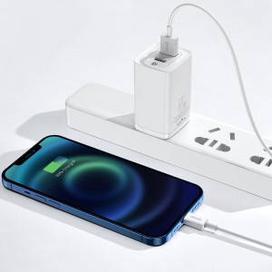 Cablu Incarcare Rapida Baseus Superior Series USB la Lightning 2.4A 2m (alb) CALYS-C02