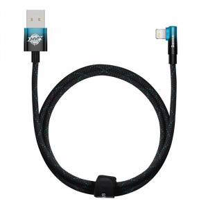 Cablu de date Baseus USB la Lightning MVP 2 20W 1m (negru-albastru) CAVP000021 - Img 1
