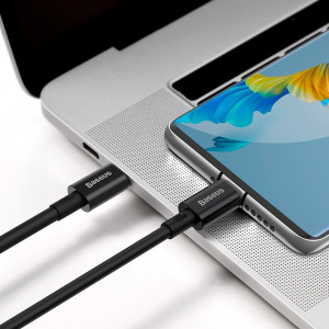 Cablu Incarcare Rapid Baseus Superior Series USB-C la USB-C, 100W, 1m (negru) CATYS-B01
