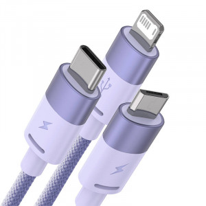 Cablu incarcare USB 3in1 Seria Baseus StarSpeed