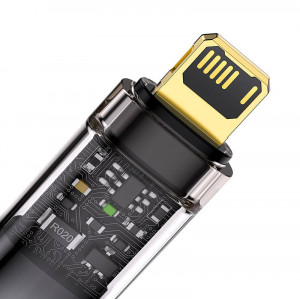Cablu de date USB la Lightning Baseus Explorer, 2.4 A, 2 m (negru) CATS000501 - Img 4