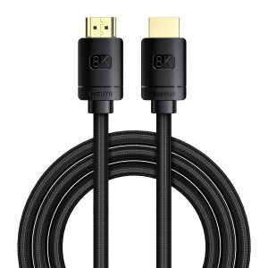 Cablu HDMI 2.1 Baseus High Definition Series, 8K 60Hz, 3D, HDR, 48Gbps, 3m (negru) CAKGQ-L01 - Img 1