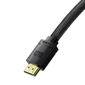 Cablu HDMI 2.1 Baseus High Definition Series, 8K 60Hz, 3D, HDR, 48Gbps, 3m (negru) CAKGQ-L01 - Img 3