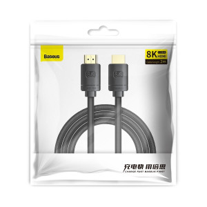 Cablu HDMI 2.1 Baseus High Definition Series, 8K 60Hz, 3D, HDR, 48Gbps, 3m (negru) CAKGQ-L01 - Img 7