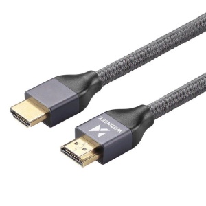 Cablu HDMI la HDMI 2.1 Wozinsky 8K 60 Hz 48 Gbps / 4K 120 Hz / 2K 144 Hz 5 m Argintiu (WHDMI-50)
