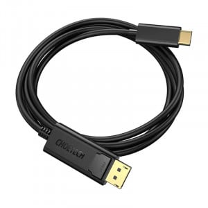 Cablu video Choetech USB-C la Display Port, unidirectional, 4K, 1.8 m (negru) XCP-1801BK - Img 3