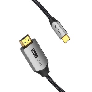 Cablu USB-C la HDMI 2.0 Vention CRBBH 2m, 4K 60Hz (Negru)