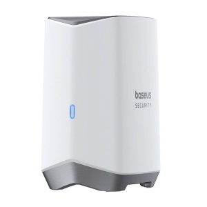 Camera Supraveghere Exterior Wireless Baseus N1 2K, Memorie 16GB + Extindere 16TB, Wide 145°, Set 2 Bucati (Alb)