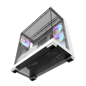 Carcasa PC Darkflash DS900 Alba) + 7 Ventilatoare ARGB
