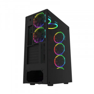Carcasa pentru computer Darkflash Phantom (neagra) - Img 3